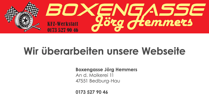 Boxengasse Hemmers